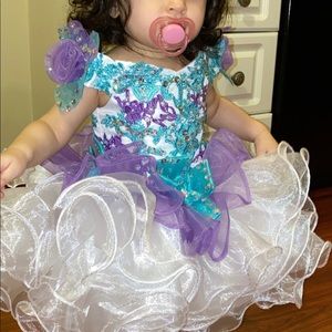 Semi glitz/glitz pageant dress.